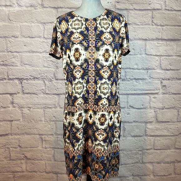 London Times medallion print shift dress - Picture 1 of 6